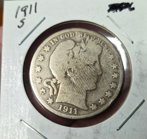 1911 barber silver - silver, half