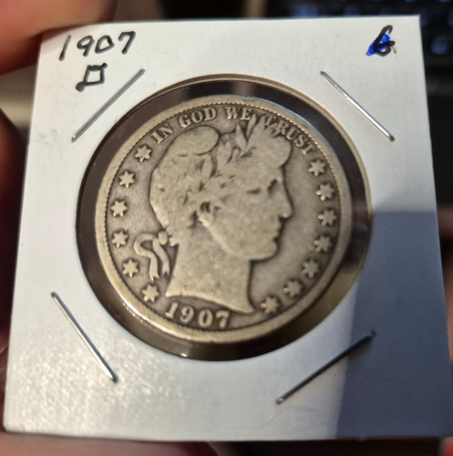 1907 barber silver half - barber,