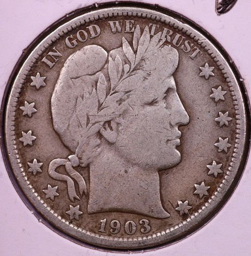 1903 barber half dollar - half,