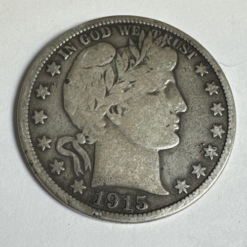 1915 barber silver half - 1915-s,