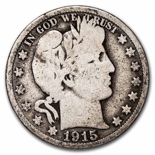 1915 barber half dollar - barber,