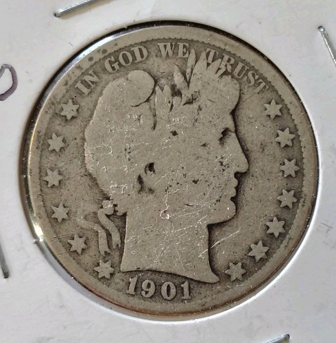 1901 barber half - 1901-s, dollar
