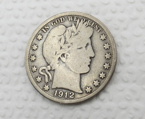 1912 barber half dollar vg - 1912,