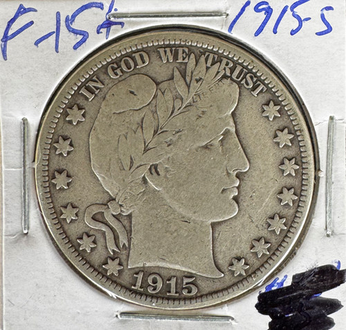 1915 barber half dollar - barber,